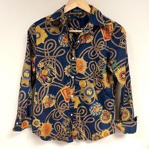- Ralph Lauren navy with crests button down size S/P